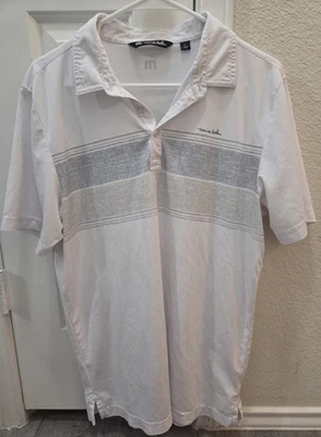 Polo de golf Travis Mathew *Over the Fence* talla L a rayas en el pecho LEER  Foto 1 de 4