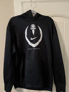 Nike Football Dri Fit  Hoodie - Mens  Size XL - Black Front Pockets Drawstring - Picture 1 of 5