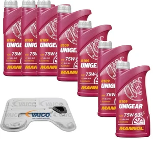 7L mannol Unigear 75W-80 Vaico Filtro de Aceite de Transmisión para Kia Rio II - Imagen 1 de 4