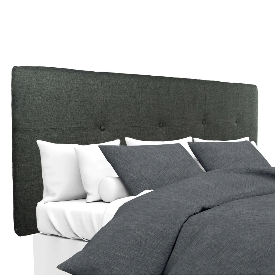 MJL Furniture Ali Button-tufted Allure Charcoal Upholstered - Image 1 of 3