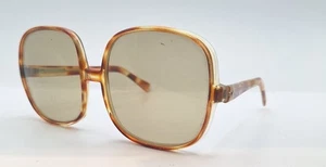 Vintage Sonnenbrille Gestell Schildpatt rund übergroß Italien - Bild 1 von 8