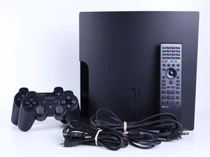 Consola delgada Sony PlayStation 3 PS3 CECH-3001A 160 GB paquete con controladores - Imagen 1 de 18