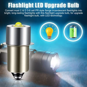 4Pcs P13.5S 3-12V LED Flashlight Bulbs Upgrade Work Lamps for Maglite Cell 3200K - Picture 1 of 10