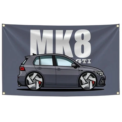 Car Modified JDM Sports Flag Banner Tapestry Wall Art Hanging Garage Décor 5x3ft - Image 1 of 4