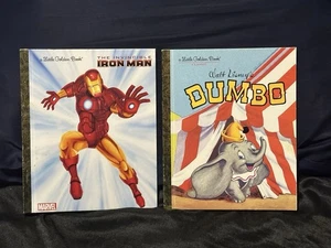 LOT OF (2) LITTLE GOLDEN BOOKS "Disney/Marvel" - Dumbo (1939/04) & Iron Man (2012) - Bild 1 von 7