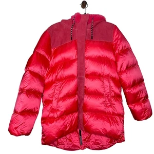 Giubbotto piumino UGG rosa brillante shasta pelliccia di pecora taglia media nuovo senza etichette $1498 - Foto 1 di 7