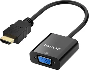 HDMI to VGA, Gold-Plated VGA Adapter (Male Female) for Black - Picture 1 of 8