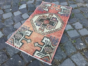 Oushak Decorative Boho Bedroom Kitchen Farmhouse Carpet, Turkish Rug1,3 x 2,4 ft - Picture 1 of 10