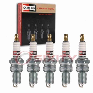 5 pc Champion Iridium Spark Plugs for 1980-1986 Audi 4000 2.2L L5 Ignition mq - Picture 1 of 5