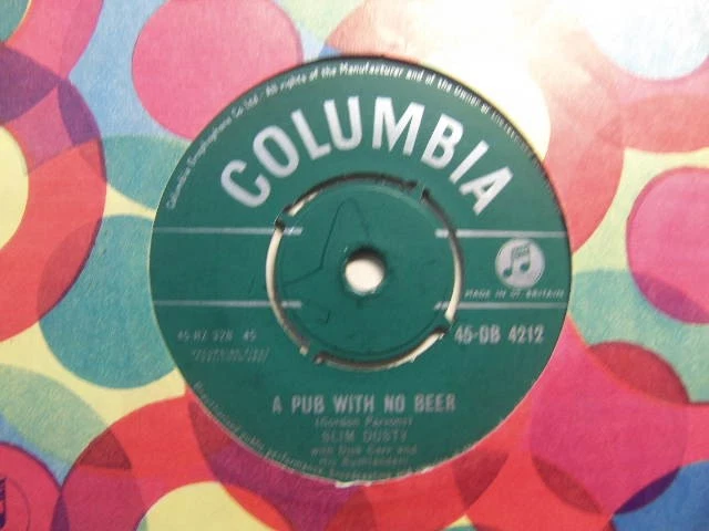 Slim Dusty – A Pub With No Beer 1958 7” Columbia DB 4212 - image 1 of 1