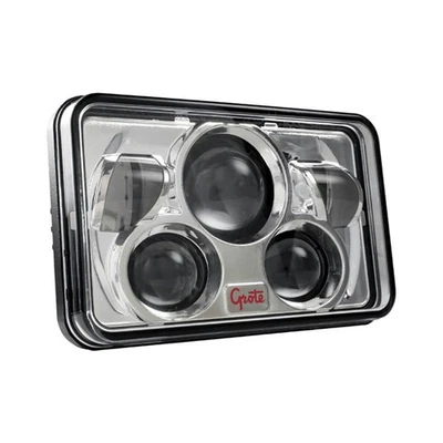 For Honda Civic 84-85 Headlight 4x6" Rectangular Chrome Projector LED Headlight - Изображение 1 из 2