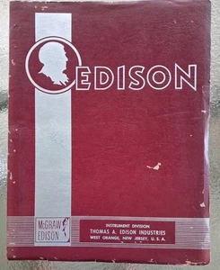 Edison service manual # 501,502,509 aircraft fire detection system Type A 1950's - Picture 1 of 16
