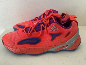 Adidas Exhibit A Basketball Shoes Solar Red Silver Men's Size 12.5 GY2752 - Picture 1 of 8