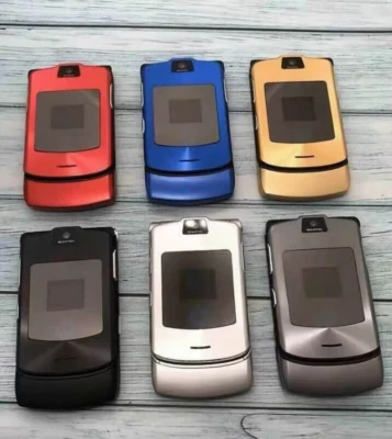 Teléfono Móvil Original Motorola RAZR V3i Desbloqueado Abatible Cámara 1.2MP GSM 2G 3G Foto 1 de 4