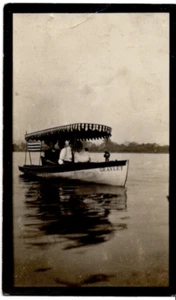 CARTOLINA 1909 Barca a vapore sui laghi portage Akron Ohio vecchia vintage 0192 - Foto 1 di 2
