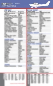 FlightCheck Checklist - Mooney M20F Executive - Picture 1 of 2