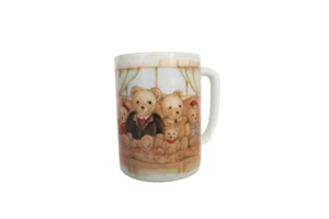 Otagiri Teddy Bear Family Coffee Cup Mug Stoneware Japan Vintage - Imagen 1 de 7