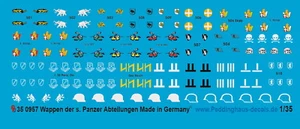 Peddinghaus-Decals 1/35 0957 Schwere Panzerabteilungen des Heeres und der Elite