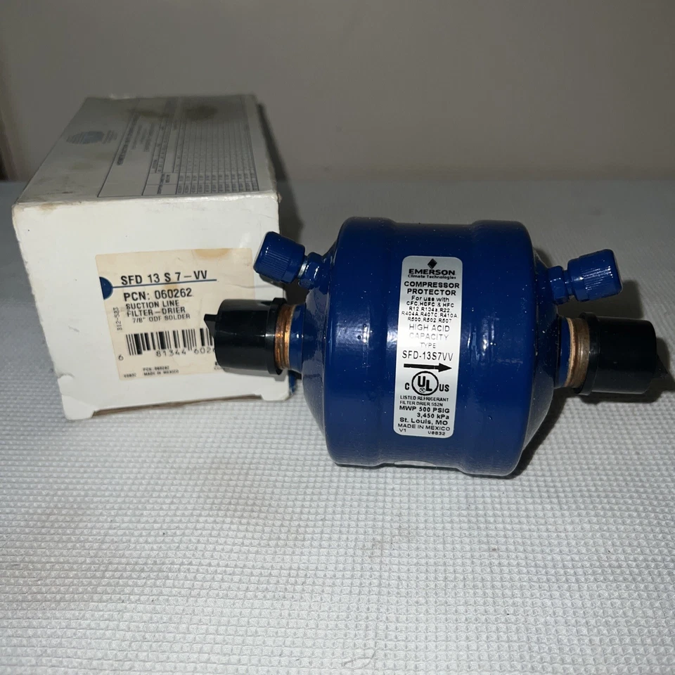 NEW ALCO EMERSON SFD-13-S7-VV / SFD 13 S 7-VV Suction Line Filter Drier - Image 1 of 1
