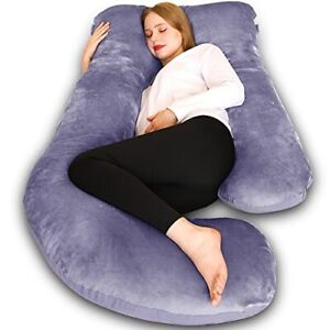 Chilling Home Pregnancy Pillows U Shaped Full Body Maternity Pillow 58 inch P...