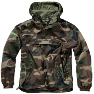 Brandit Summer Windbreaker Adjustable Breathable Mens Mesh Lining Woodland Camo - Picture 1 of 9