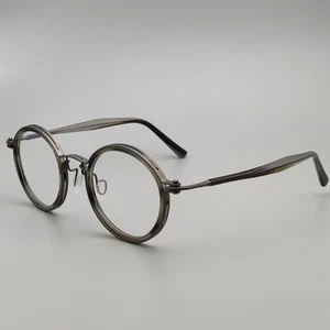 Retro Round Eyeglasses Frame Ultra Light Spectacles Metal Frame For Men Women - Picture 1 of 24