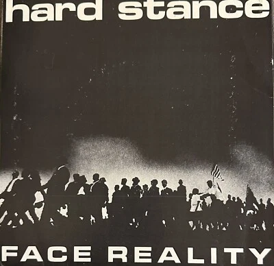 HARD STANCE FACE REALITY 7" CLEAR HARDCORE EDGE INSIDE OUT RAGE FREE SHIPPING - Image 1 of 4