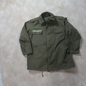 Chaqueta de Campo Militar Vintage Grande Verde Uniforme Abrigo Cremallera Frontal - Imagen 1 de 13