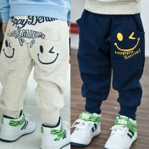 Kids Child Boys Cute Cartoon Clothes Harem Slacks Sweatpants Sport Trousers UK - Picture 1 of 8