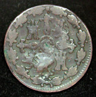 1828 Spain Real de Vellon  Ferdinand VII  4 Maravedis Copper Coin