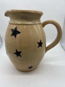 Vintage großer Krug mit Sternen Keramik Handarbeit - Bild 1 von 7