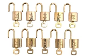 Authentic Louis Vuitton Padlock & Keys 10Set LV 3613M - Picture 1 of 10