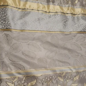 2 Kohl's WINDOW Valances 84x18 In. Shimmering Blue Gray Yellow - Picture 1 of 4