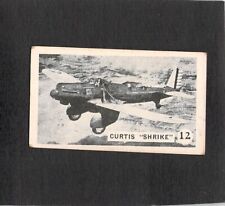 M0348 Allens Cure Em Quick Aircraft #12 Curtis "Shrike" Trade Card