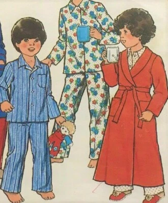 1970s Boys Pyjamas Dressing Gown Uncut Style 2153 Vintage Sewing Pattern - Image 1 of 2