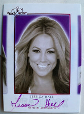 2018 BENCHWARMER HOT FOR TEACHER JESSICA HALL YEARBOOK PINK AUTOGRAPH CARD