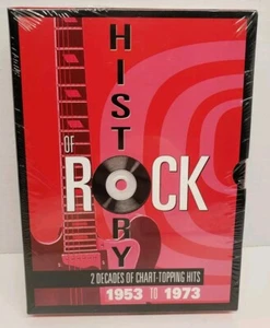 HISTORY OF ROCK: 1953 to 1973 - 140 Chart Topping Hits - 10 Disc CD Set - SEALED - Foto 1 di 3