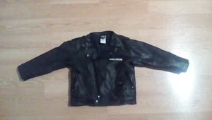 Official Harley Davidson Motorcycle Faux Leather Black Jacket Size Youth 4 B12 - Picture 1 of 7