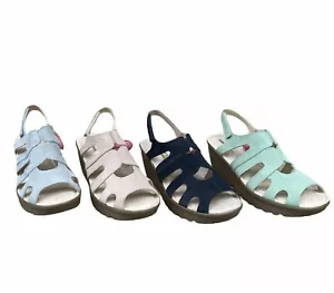 Skechers Suede Peep-Toe Wedge Parallel Style Memory Foam | Sz 10 | Choose Color - Picture 1 of 10