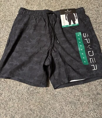 NUEVO CON ETIQUETAS SPYDER UV Protect Surf Arena Sol Elastizado Secado Rápido Hombres Pantalones Cortos Negros XL Foto 1 de 4