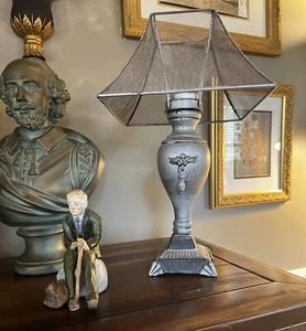 LAMPS, Farmhouse Style Tealight Lamp With Wire Shade: 14" Tall & Two Available - Picture 1 of 7