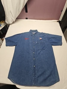 Competitors View Men's Denim Dale Earnhardt Button Down Shirt Size Large - Picture 1 of 16
