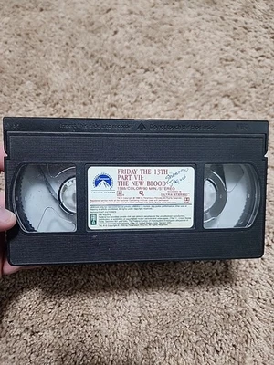 Friday the 13th Part VII 7 The New Blood (VHS 1988) 1988 Release Vintage - Works Foto 1 de 2