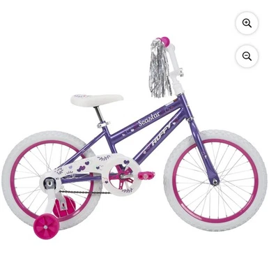 TODAVÍA EN CAJA. BICICLETA DE ENTRENAMIENTO PARA NIÑAS NIÑOS Ruedas de 18 pulgadas. Púrpura metálico Foto 1 de 4