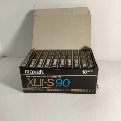Maxell XLII-S 90/XLII-S 60 Caja de 10 Cintas de Cassette de Audio en Blanco Japón L51F Foto 1 de 4