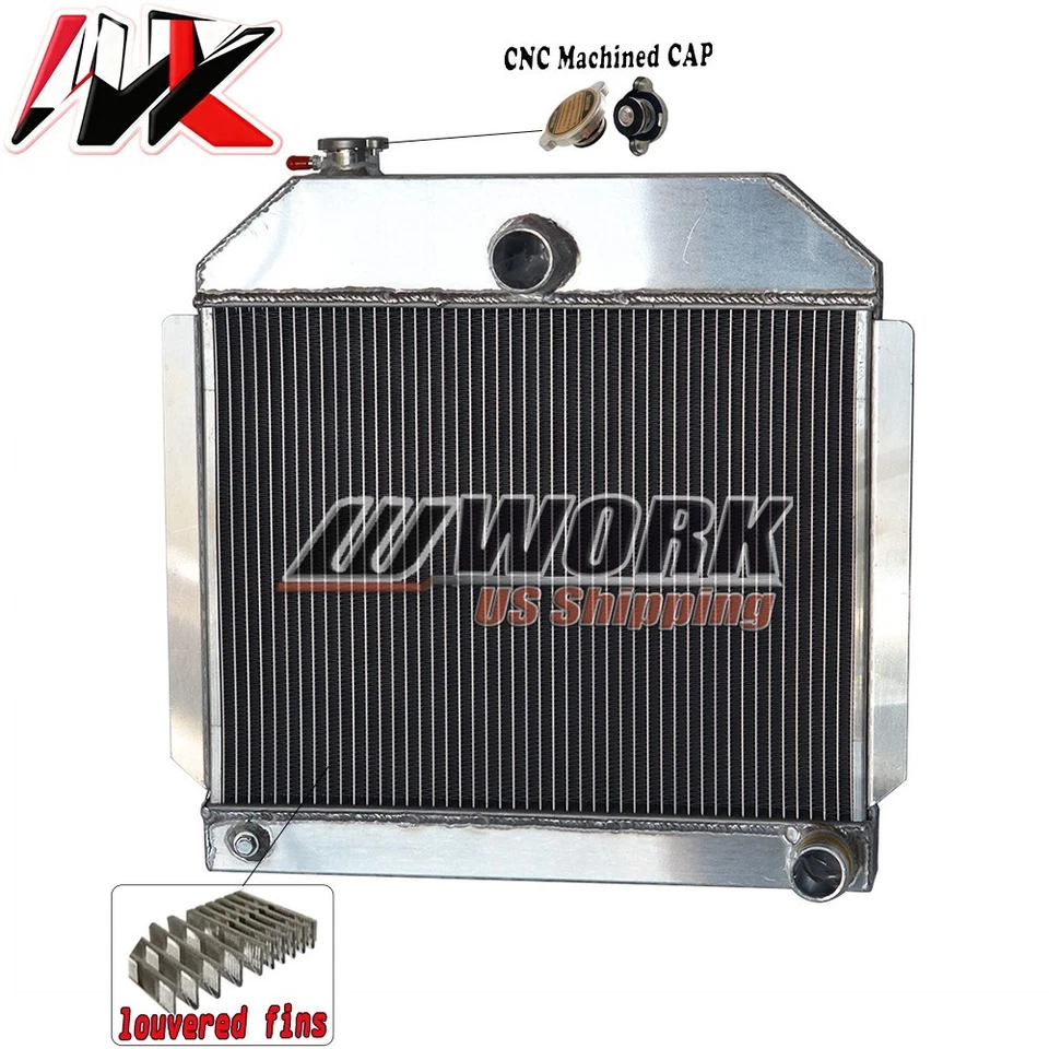 Radiador para 1941-1952 1941 Plymouth Special Deluxe Cranbrook P15 Deluxe 2 filas Foto 1 de 4