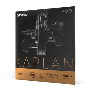D'Addario Kaplan Amo Violin Strings, KA310, 1/2 meter, Medium Tension, Set [Offi - Picture 1 of 5