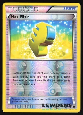 Max Elixir - 102/122 - Uncommon Reverse Holo - BREAKpoint - Pokemon Card - Image 1 of 2