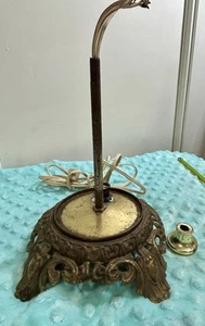 Vintage Ant Brass Cast Metal Table Lamp Base 4”Fitter Part Base Accurate Casting - Picture 1 of 5