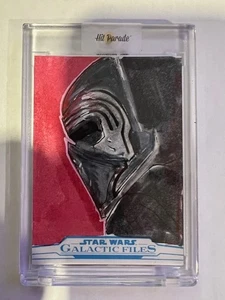 Topps Star Wars Galactic Files 1/1 Michelle Rayner Sketch Card Kylo Ren - Picture 1 of 3